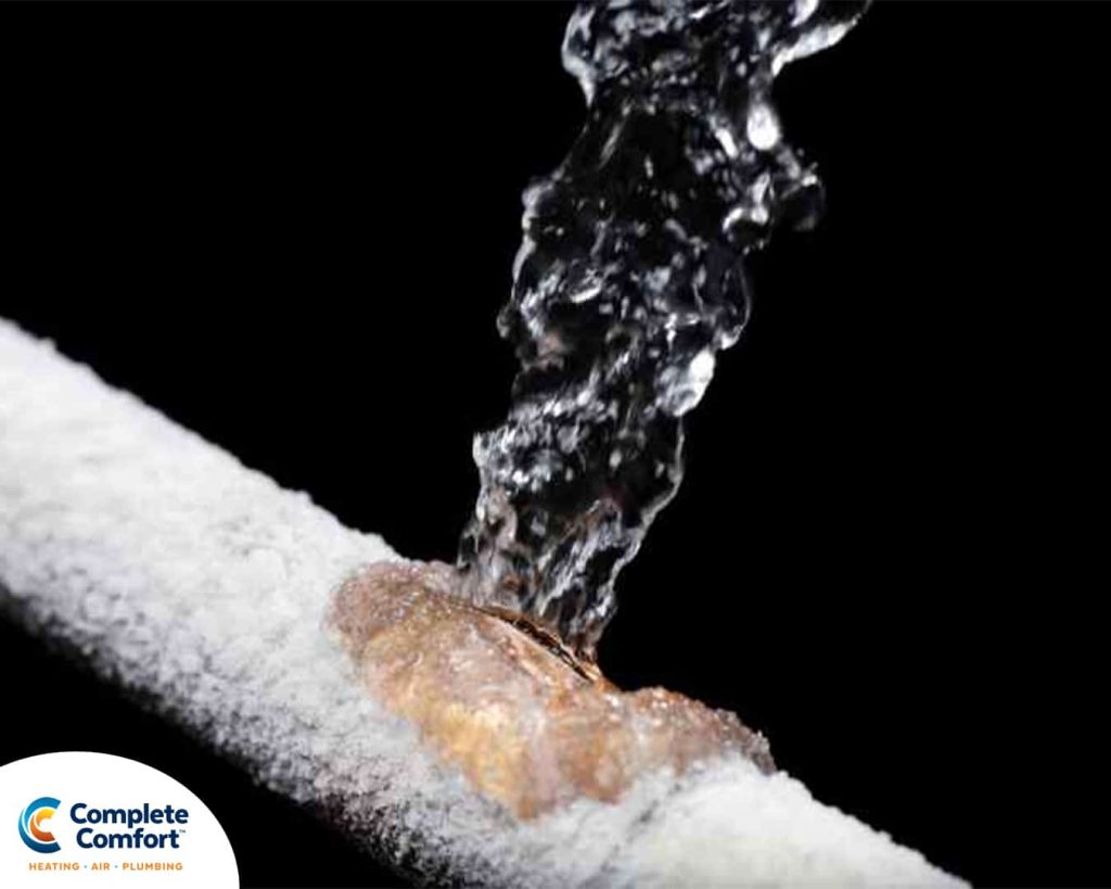 burst pipe