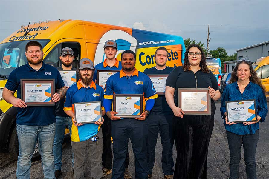 Complete Comfort Employee Award Winners