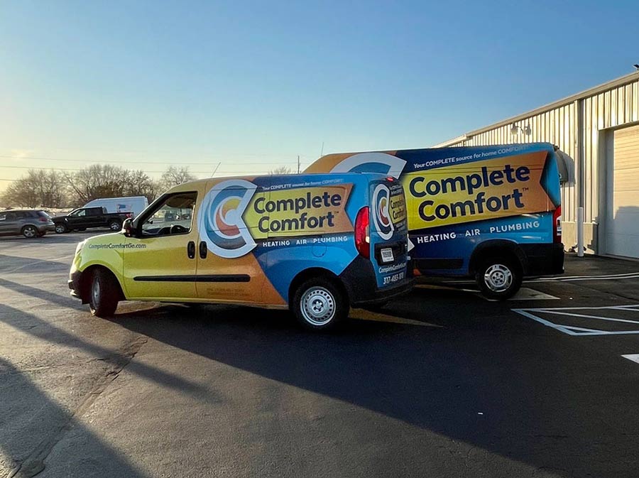 Complete Comfort service van in Greeenwood, IN